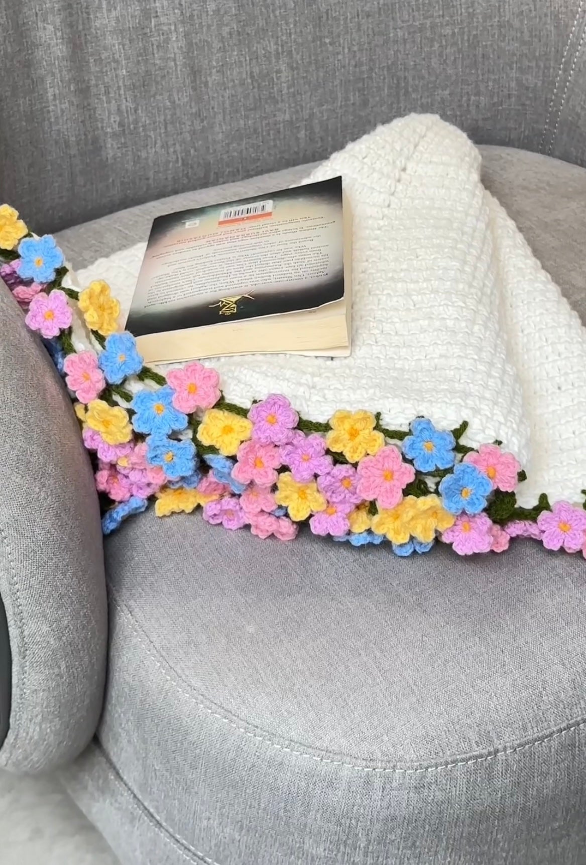 Forget me not flower blanket