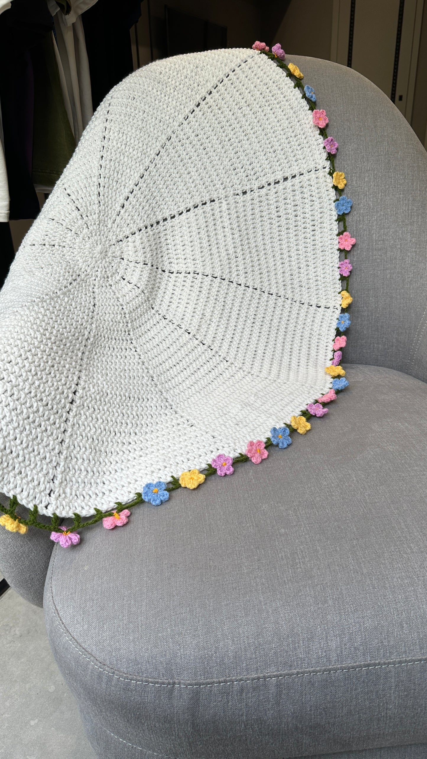 Forget me not flower blanket