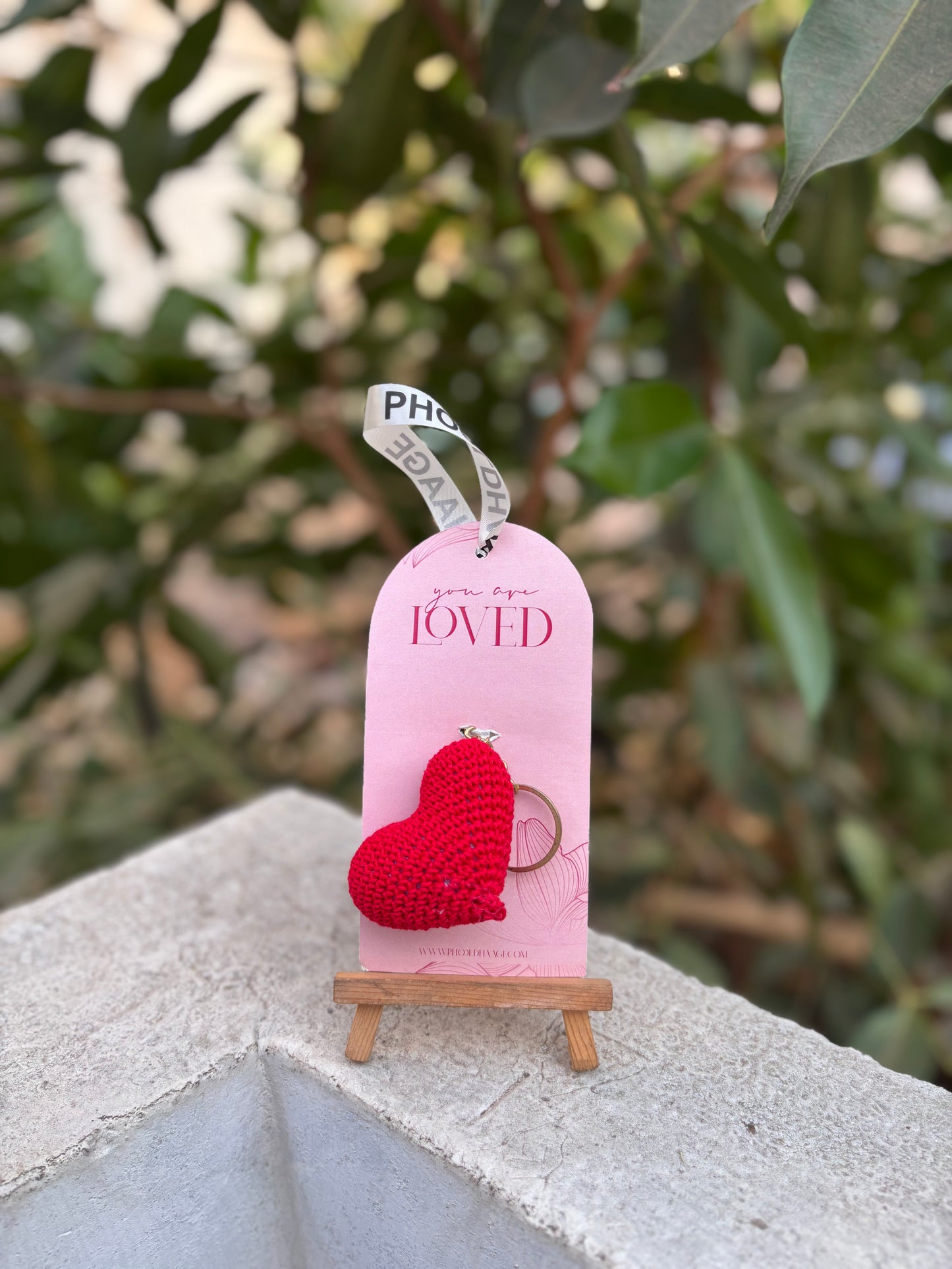 Heart keychain