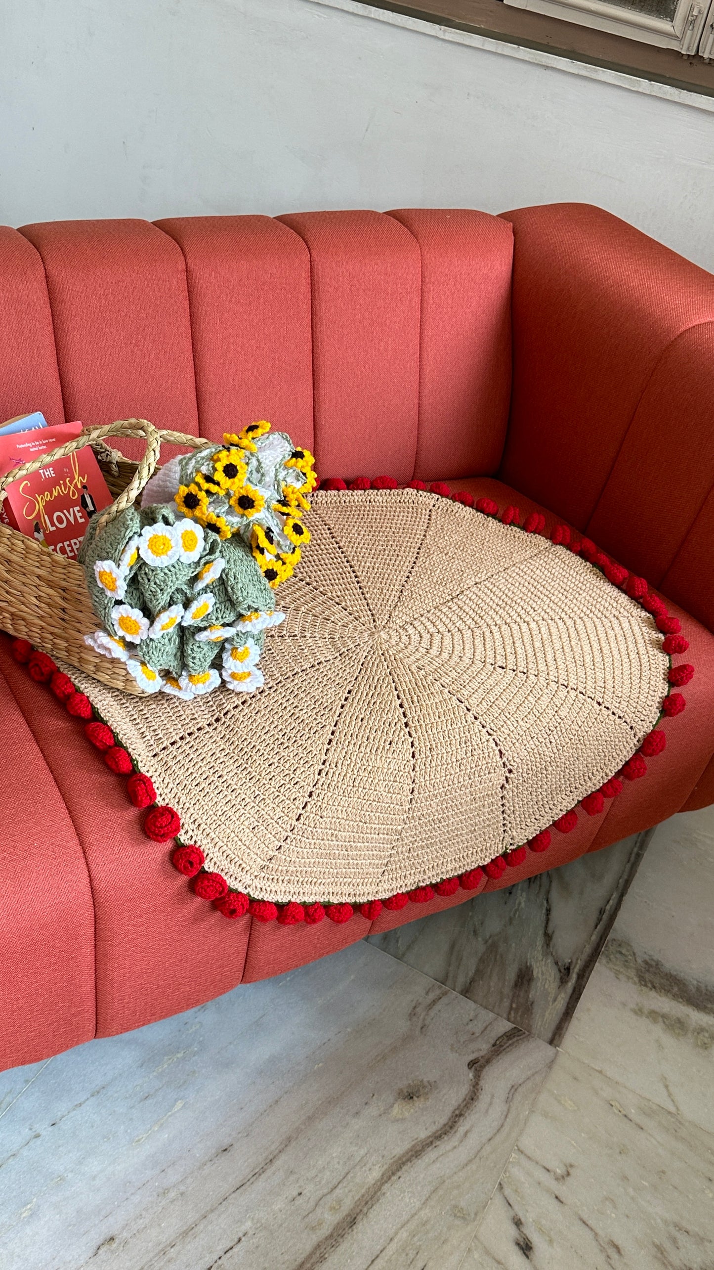 Rose Flower bouquet blanket