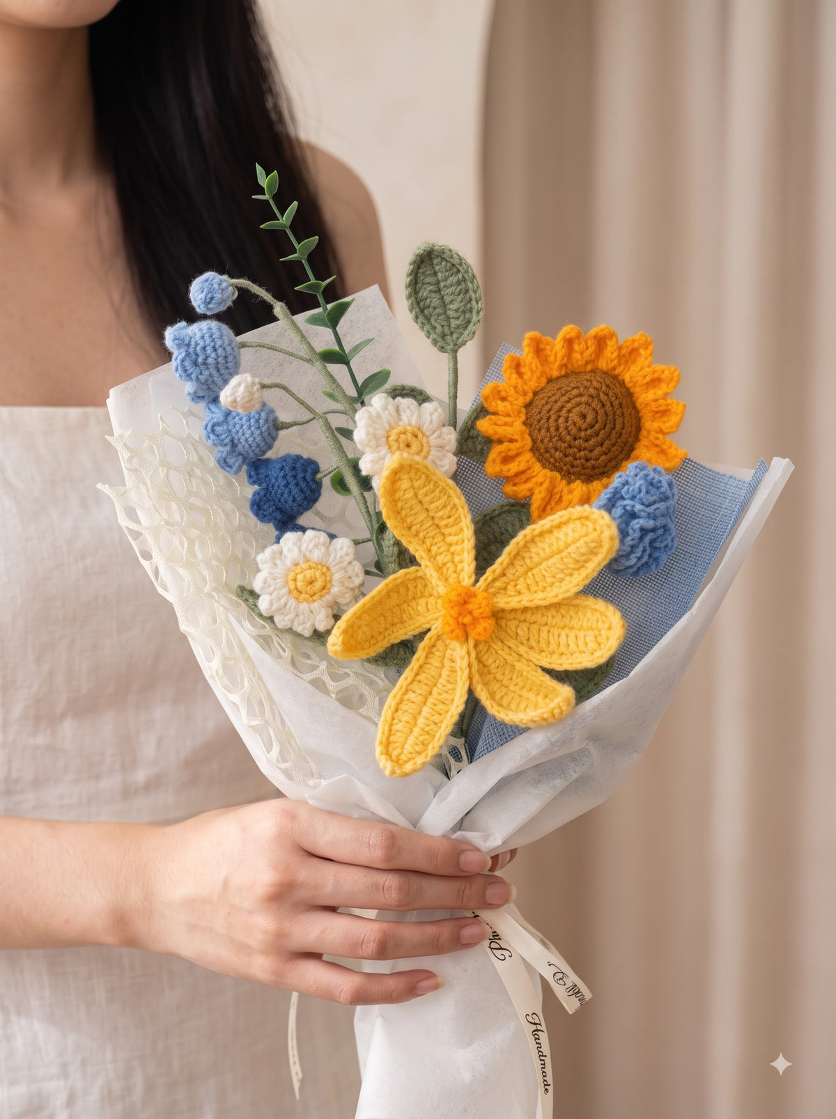 Mellow Handmade Crochet Bouquet | Forever Flowers | Perfect for Gifting