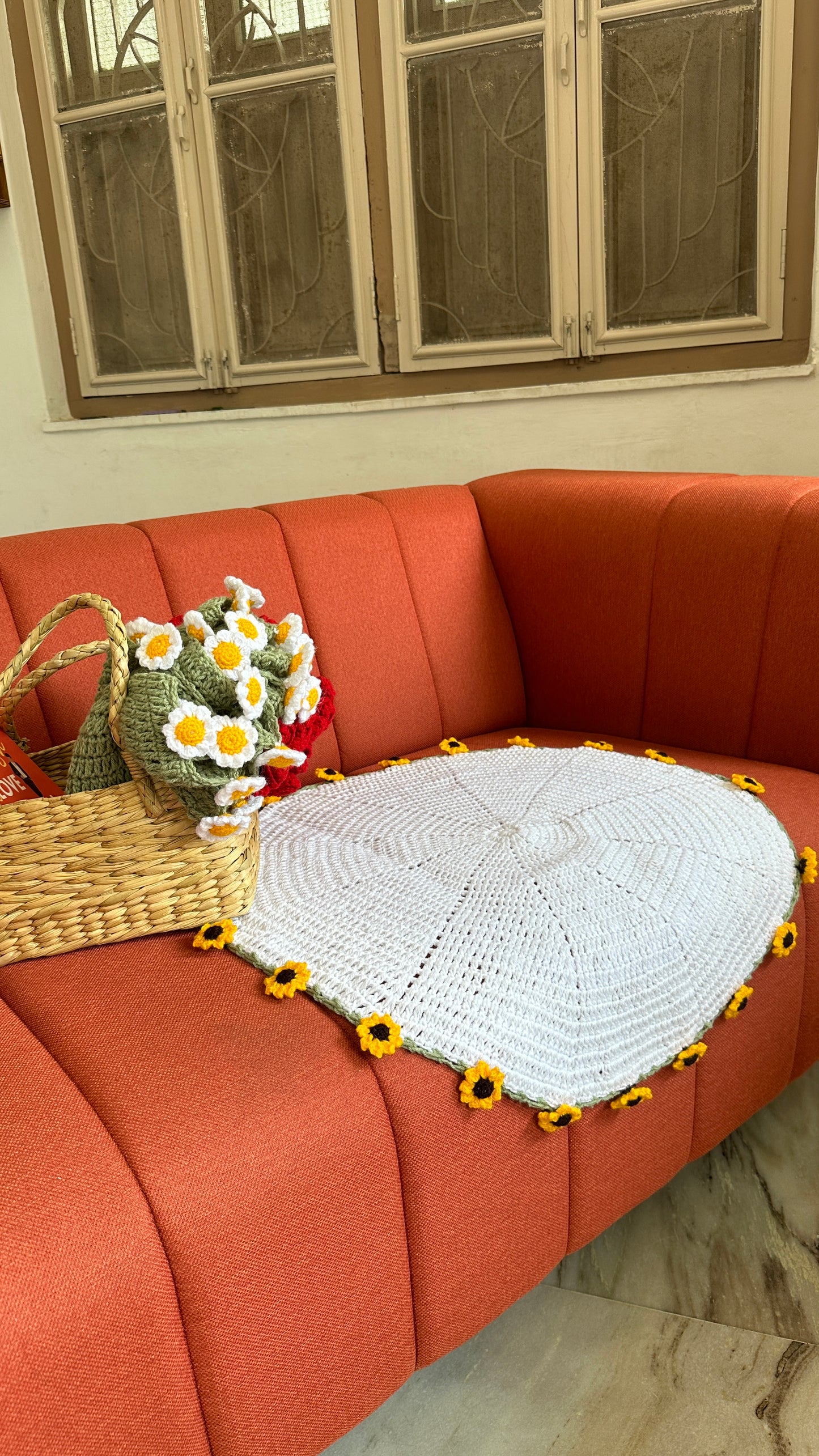 Sunflower bouquet blanket
