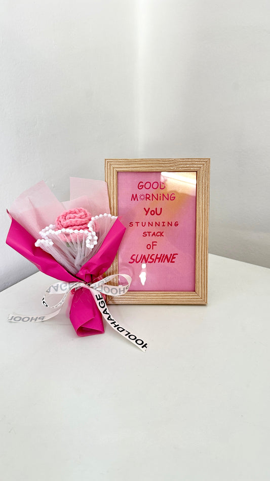 Mini rose bouquet (car accessory)