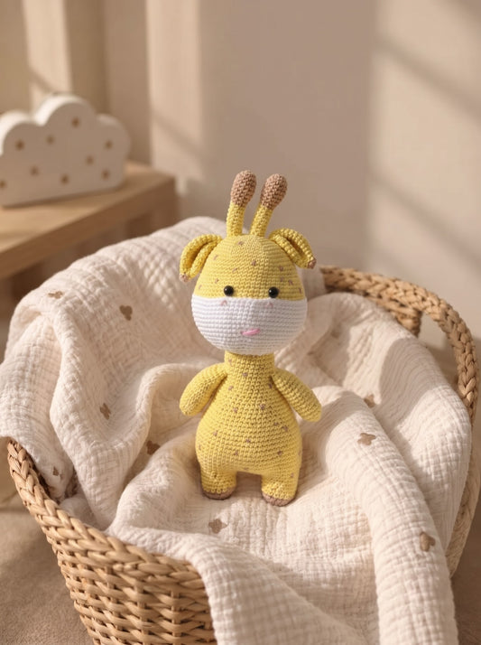 Gigi The Giraffe Handmade Crochet Toy for Baby | Perfect Gift for Baby Shower and New Born Arrival