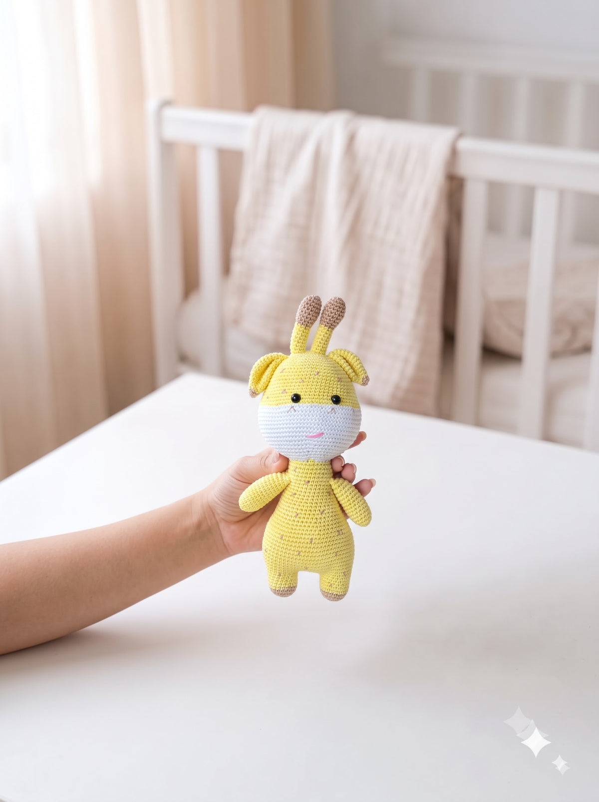 Gigi The Giraffe Handmade Crochet Toy for Baby | Perfect Gift for Baby Shower and New Born Arrival