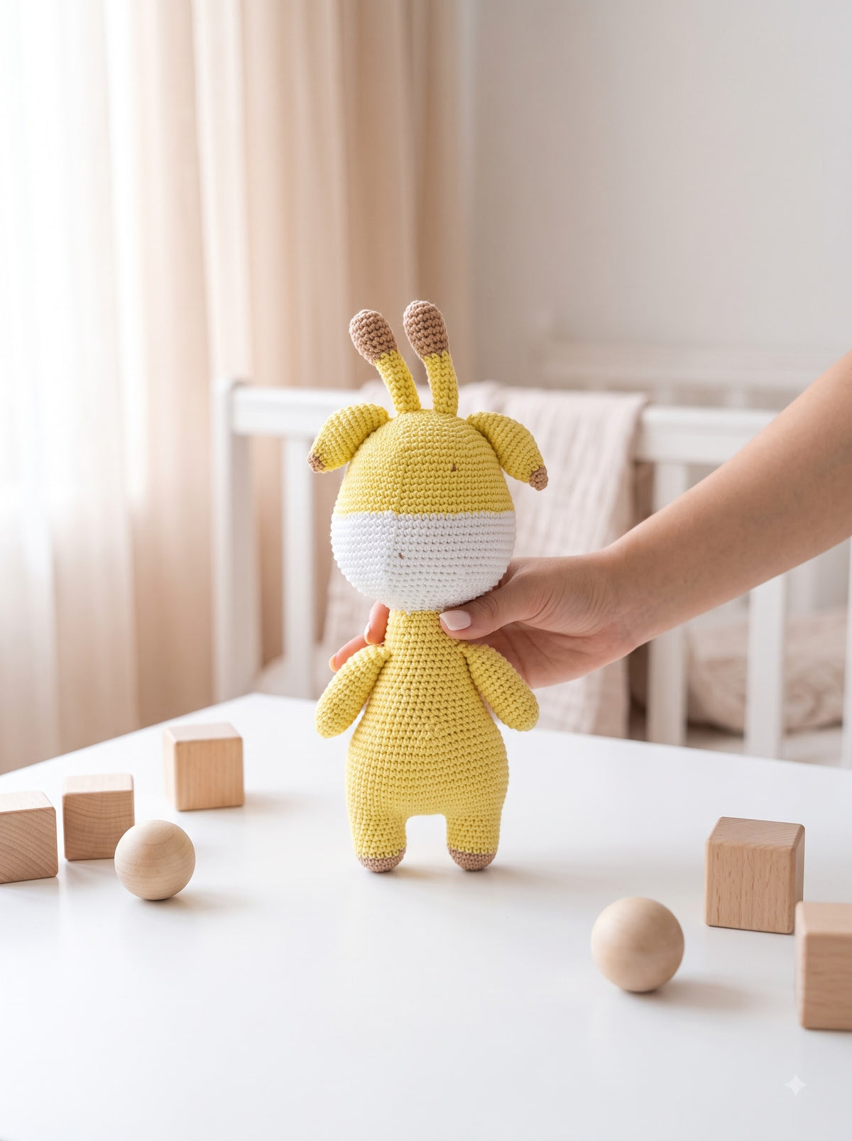 Gigi The Giraffe Handmade Crochet Toy for Baby | Perfect Gift for Baby Shower and New Born Arrival