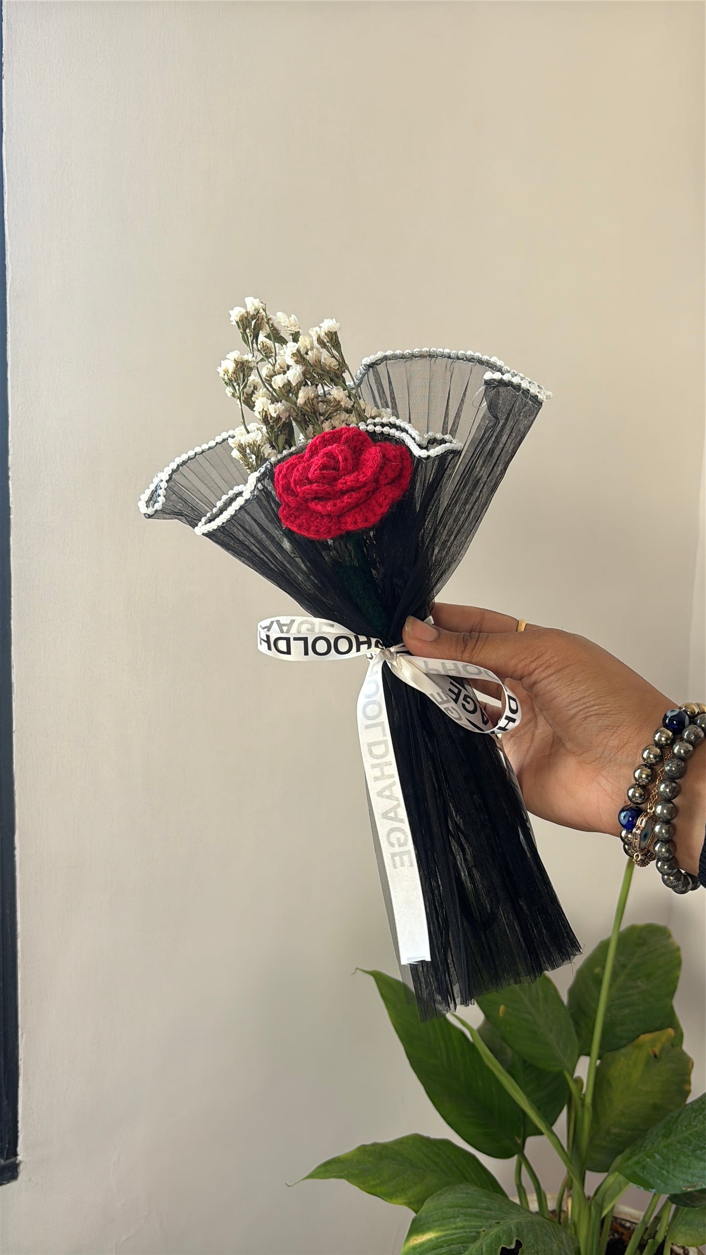 Mini red rose bloom