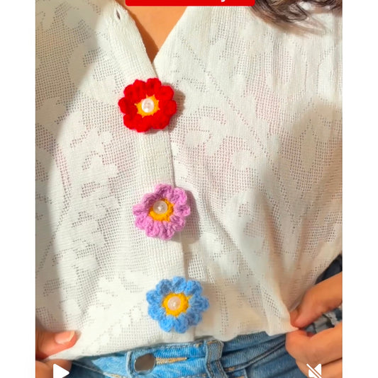 Crochet buttons