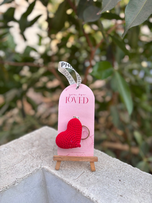Heart keychain