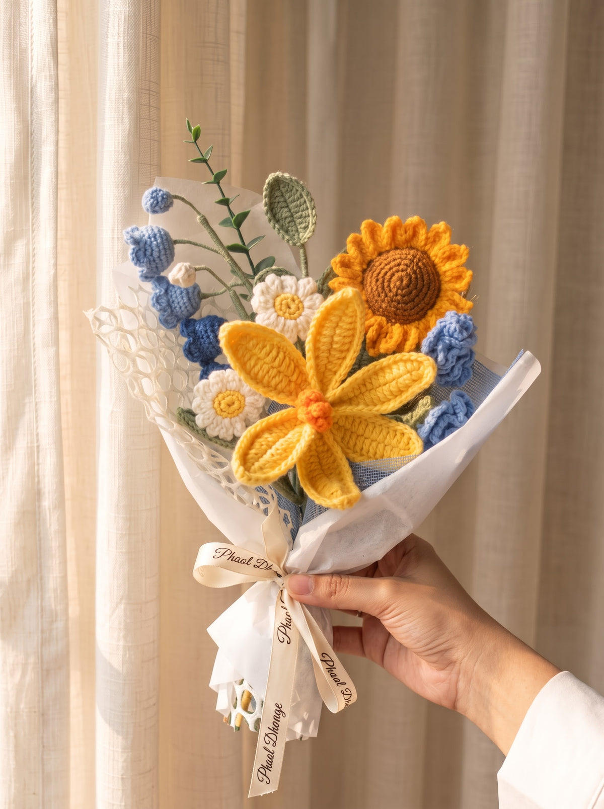 Mellow Handmade Crochet Bouquet | Forever Flowers | Perfect for Gifting