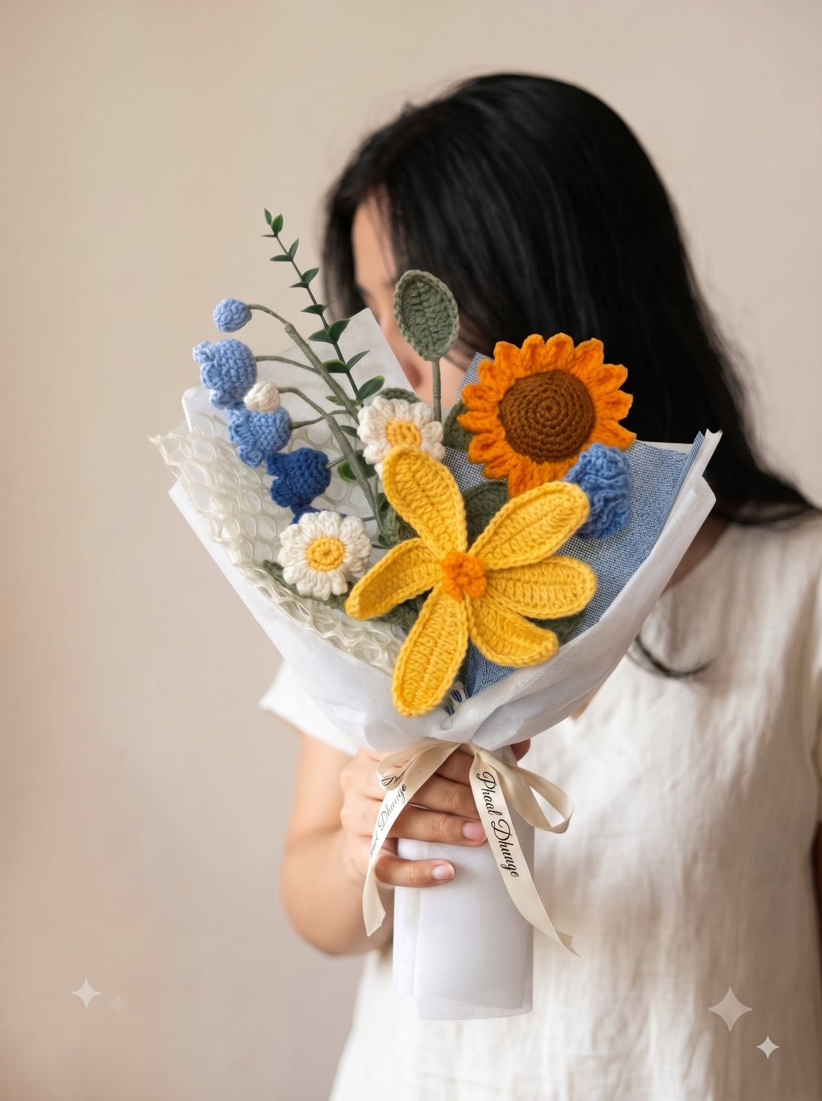 Mellow Handmade Crochet Bouquet | Forever Flowers | Perfect for Gifting