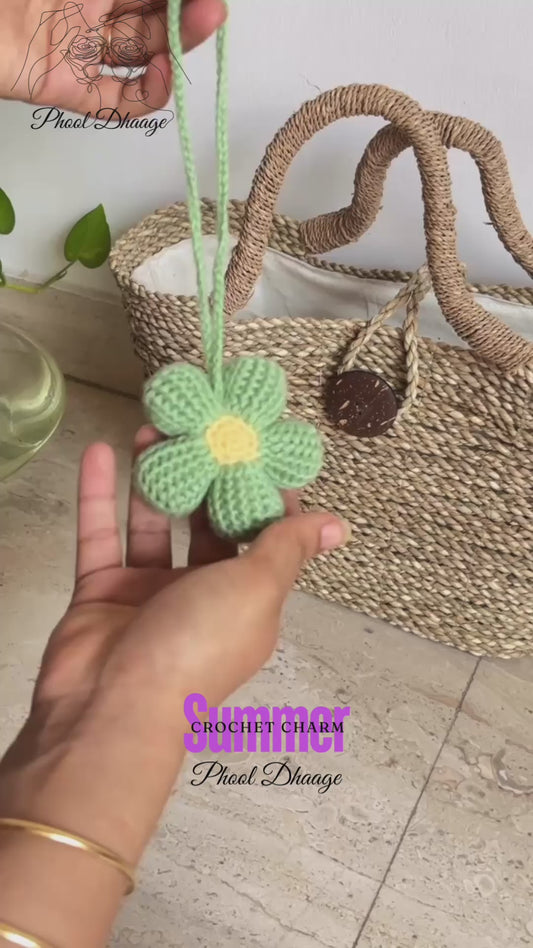 Puff flower hanging